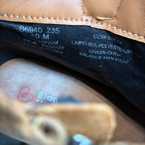 Blondo Siena Waterproof Brown Suede Ankle Booties Women’s 10 M Block Heel - Picture 8 of 8